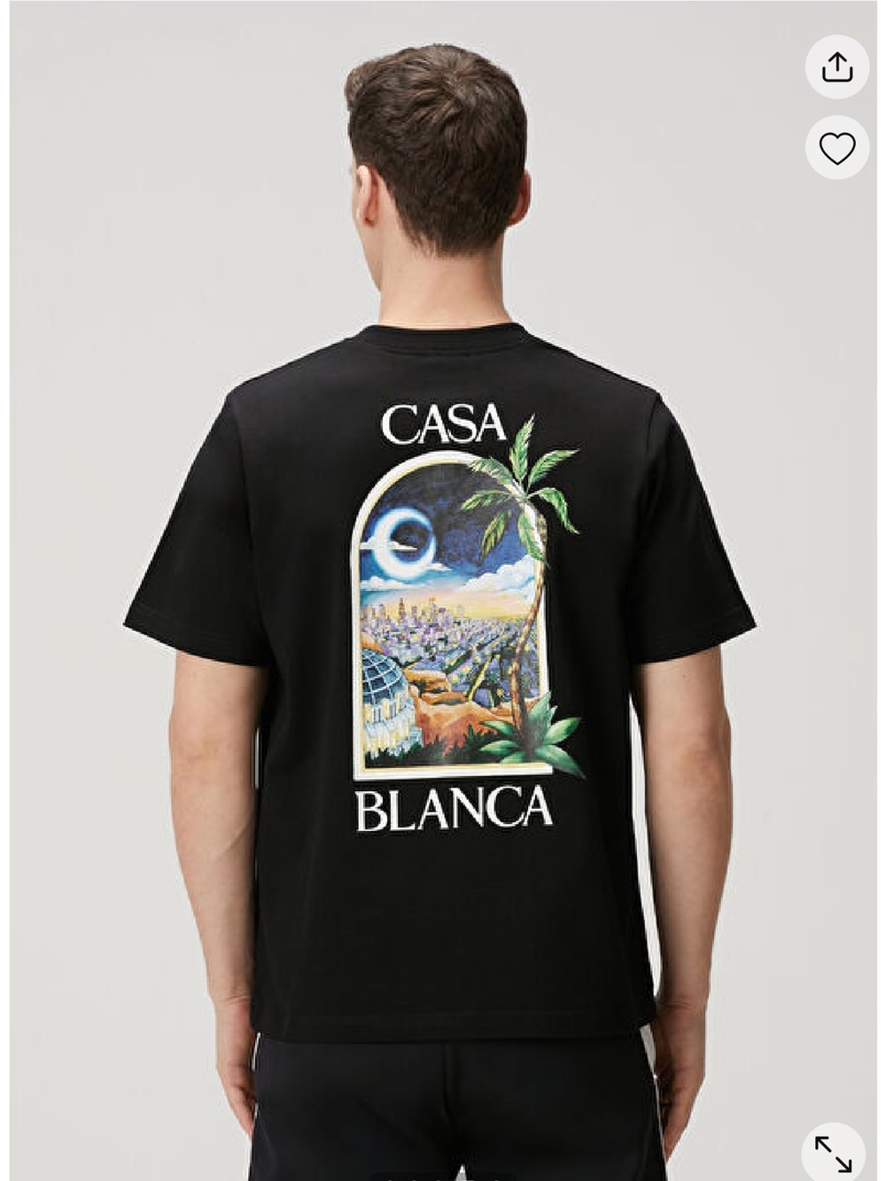 Casa Blanca Black Graphic Short-Sleeve Tee